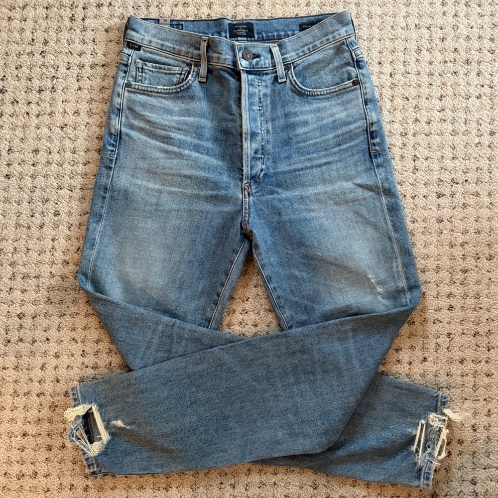 Citizens of Humanity olivia high rise slim ankle jeans